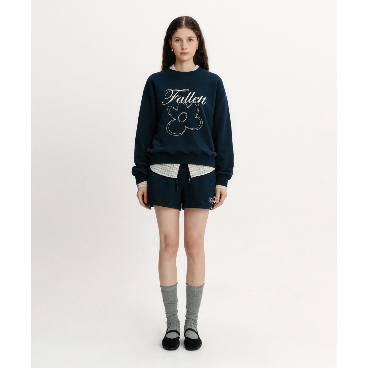 FLOWER DRAWING SWEATSHIRT