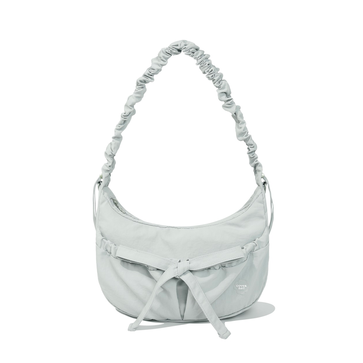 Cloverheart Shirring Medium Nylon Hobo Bag