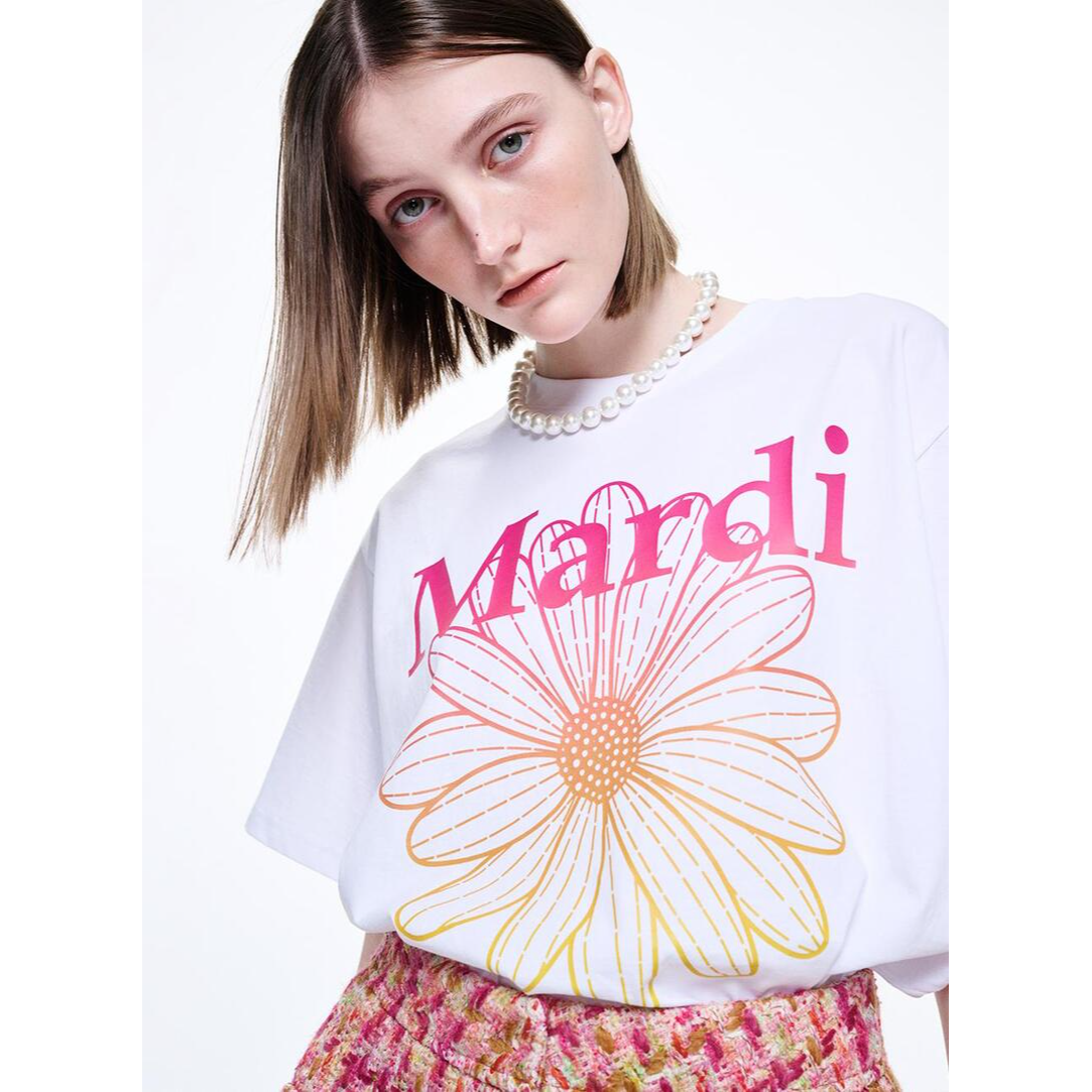 TSHIRT FLOWERMARDI GRADATION