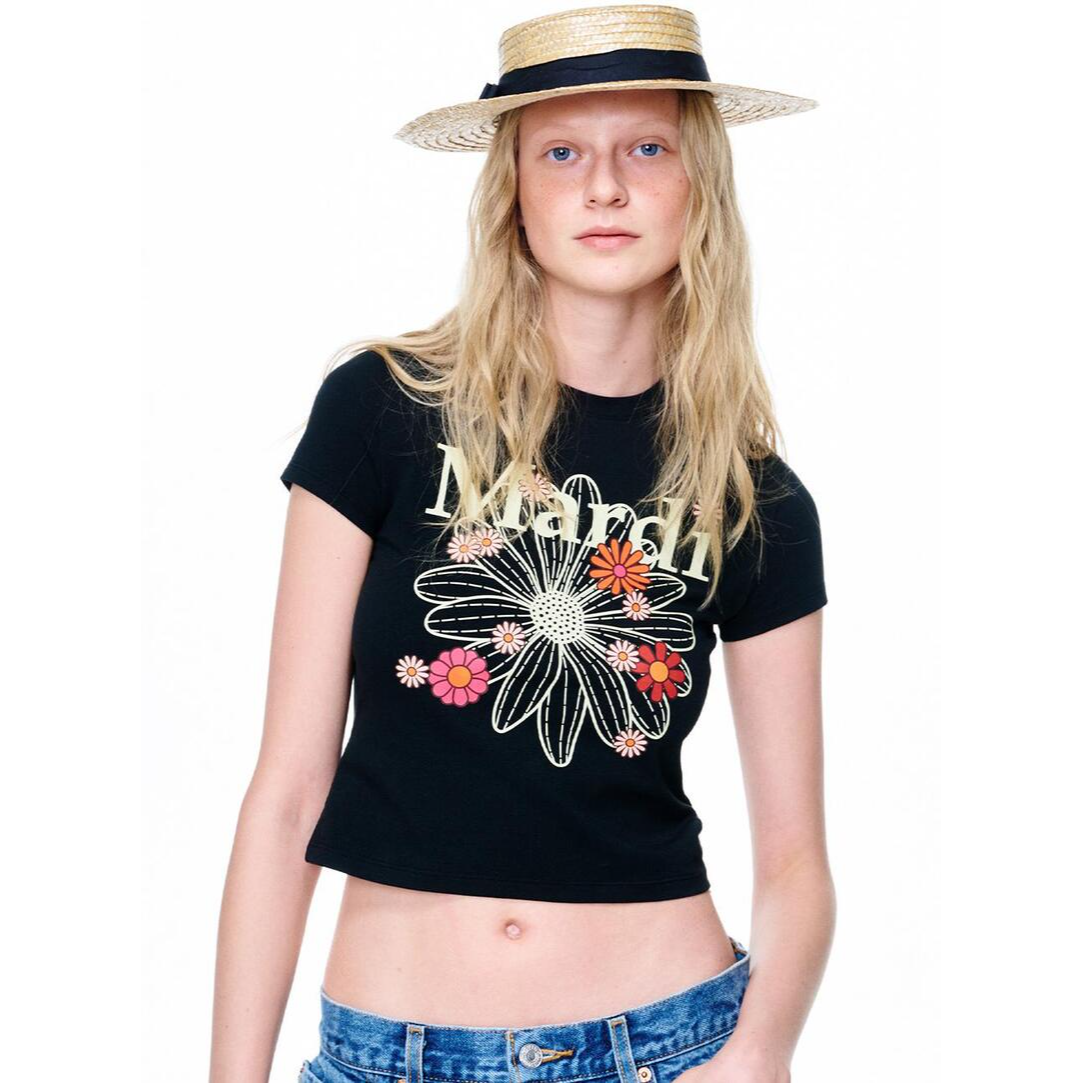 CROPPED TSHIRT FLOWERMARDI BLOSSOM