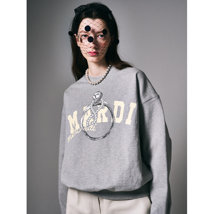 SWEATSHIRT RING WITH ROCK