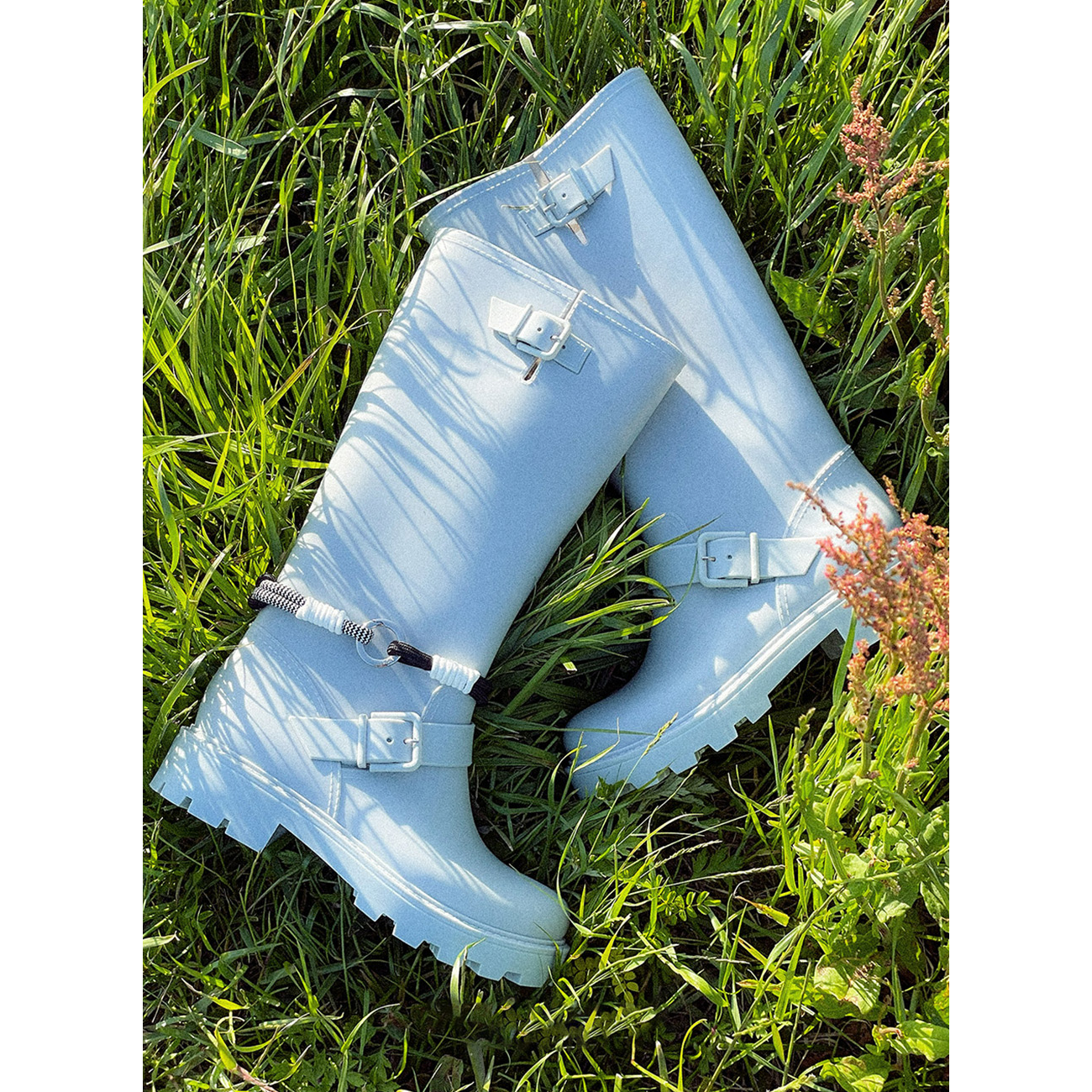 BUCKLE RAIN BOOTS LONG