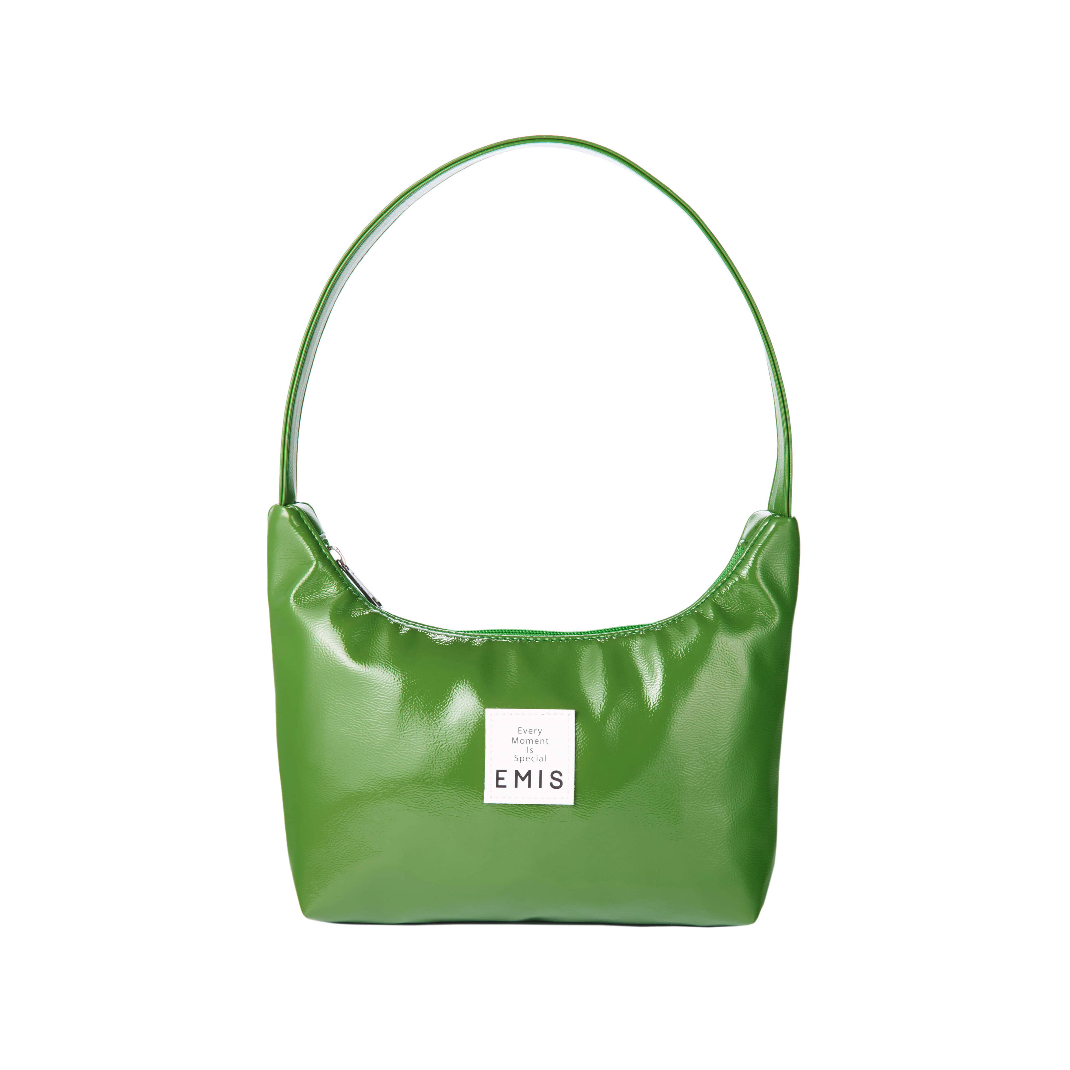 ENAMEL HOBO BAG