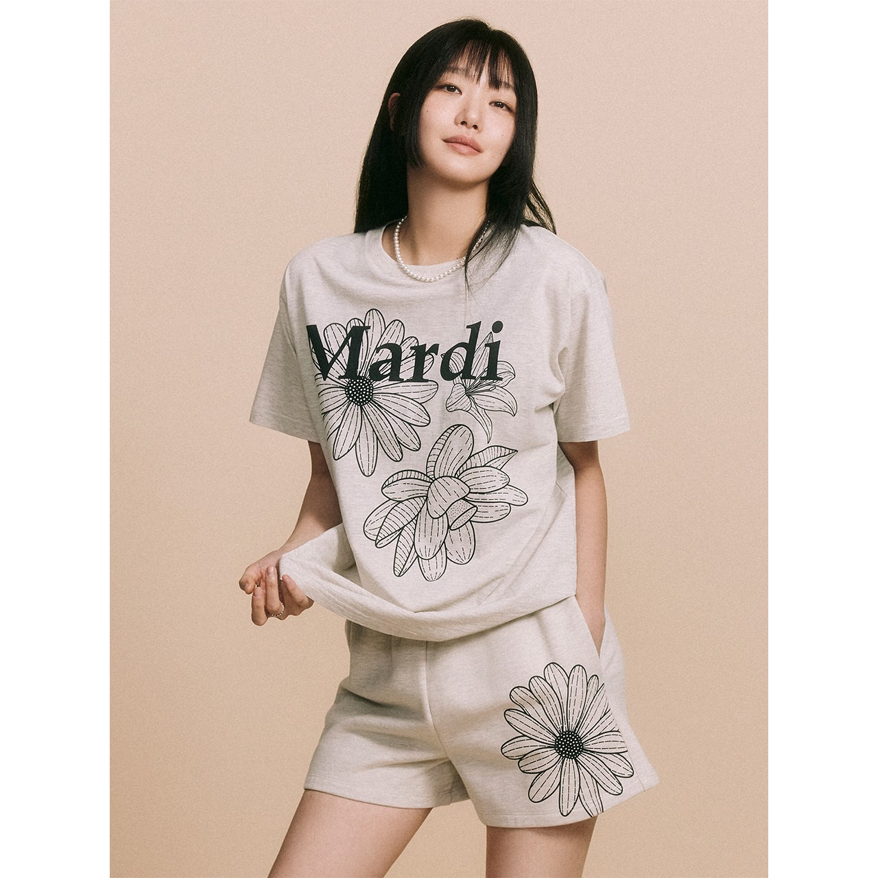 (2025) TSHIRT TRIPLE FLOWER