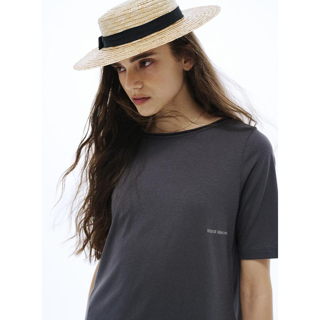 PREMIUM SILK BLENDED TSHIRT LOGO SLIMFIT