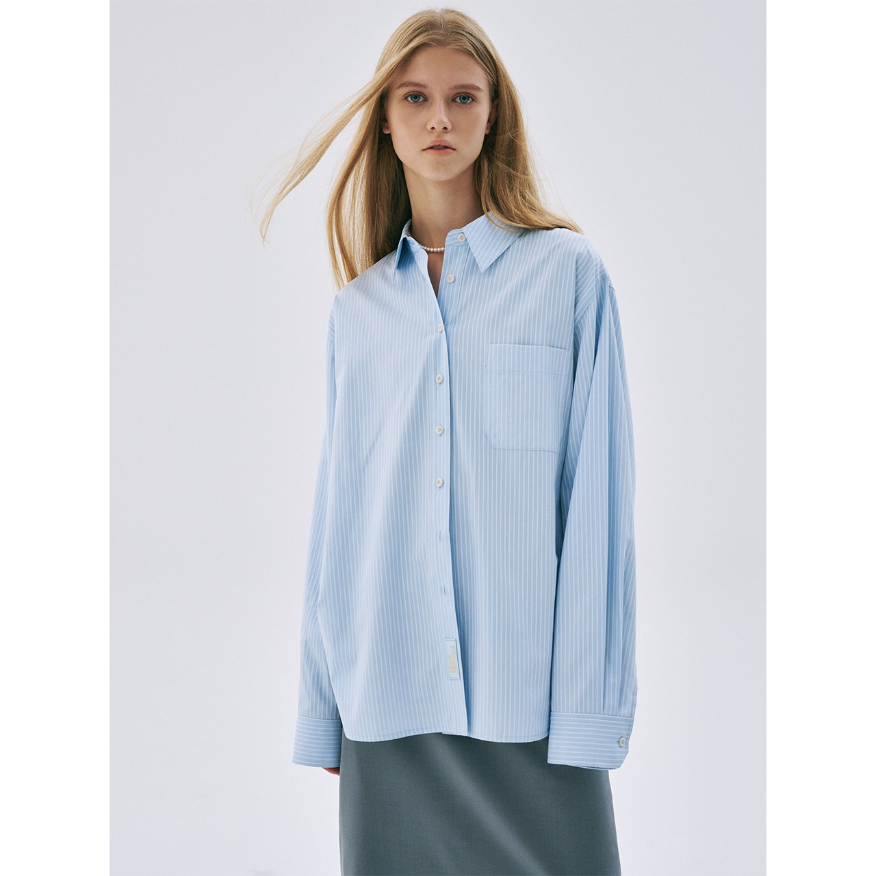 COTTON OVERSIZED SHIRT STRIPE