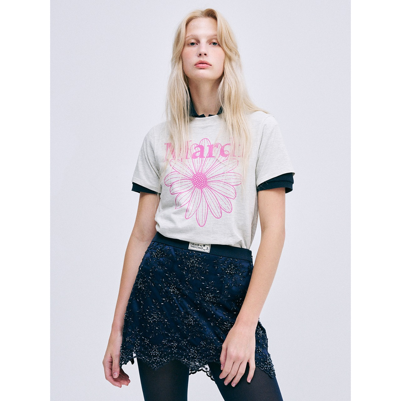 SLIM TSHIRT FLOWERMARDI