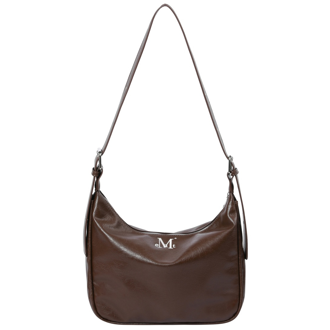 POT DOUBLE WRINKLE LEATHER SHOULDER BAG UNISEX