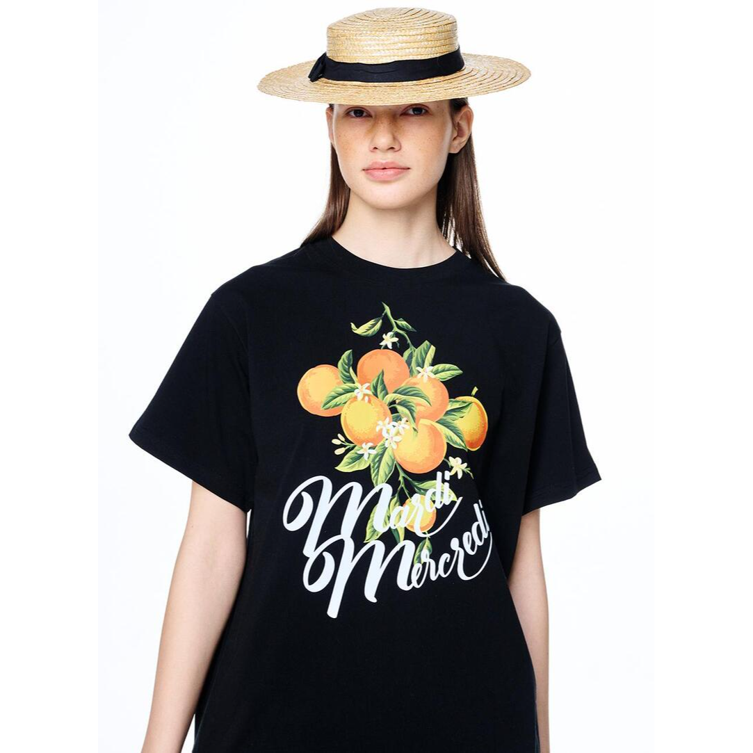 TSHIRT ORANGE BRANCHE