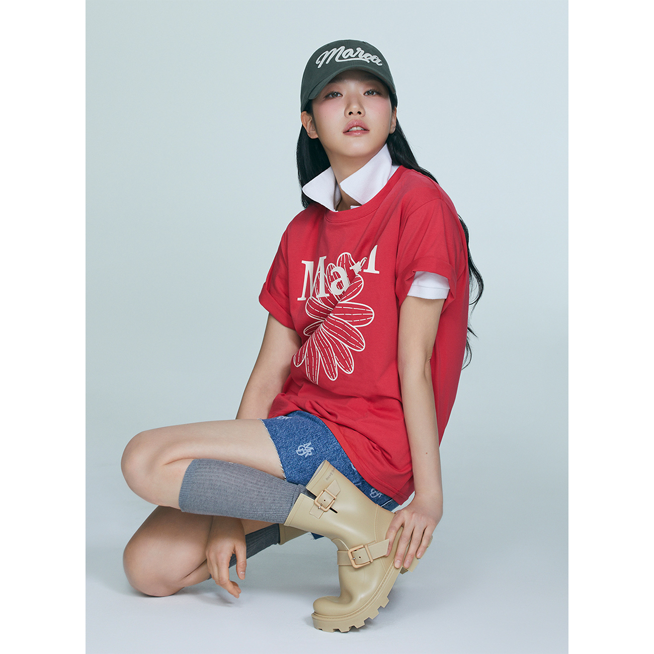 BUCKLE RAIN BOOTS MIDDLE