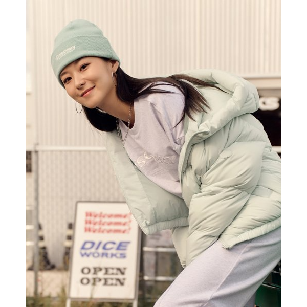 Olive Hood RDS Down Women's Short Padding