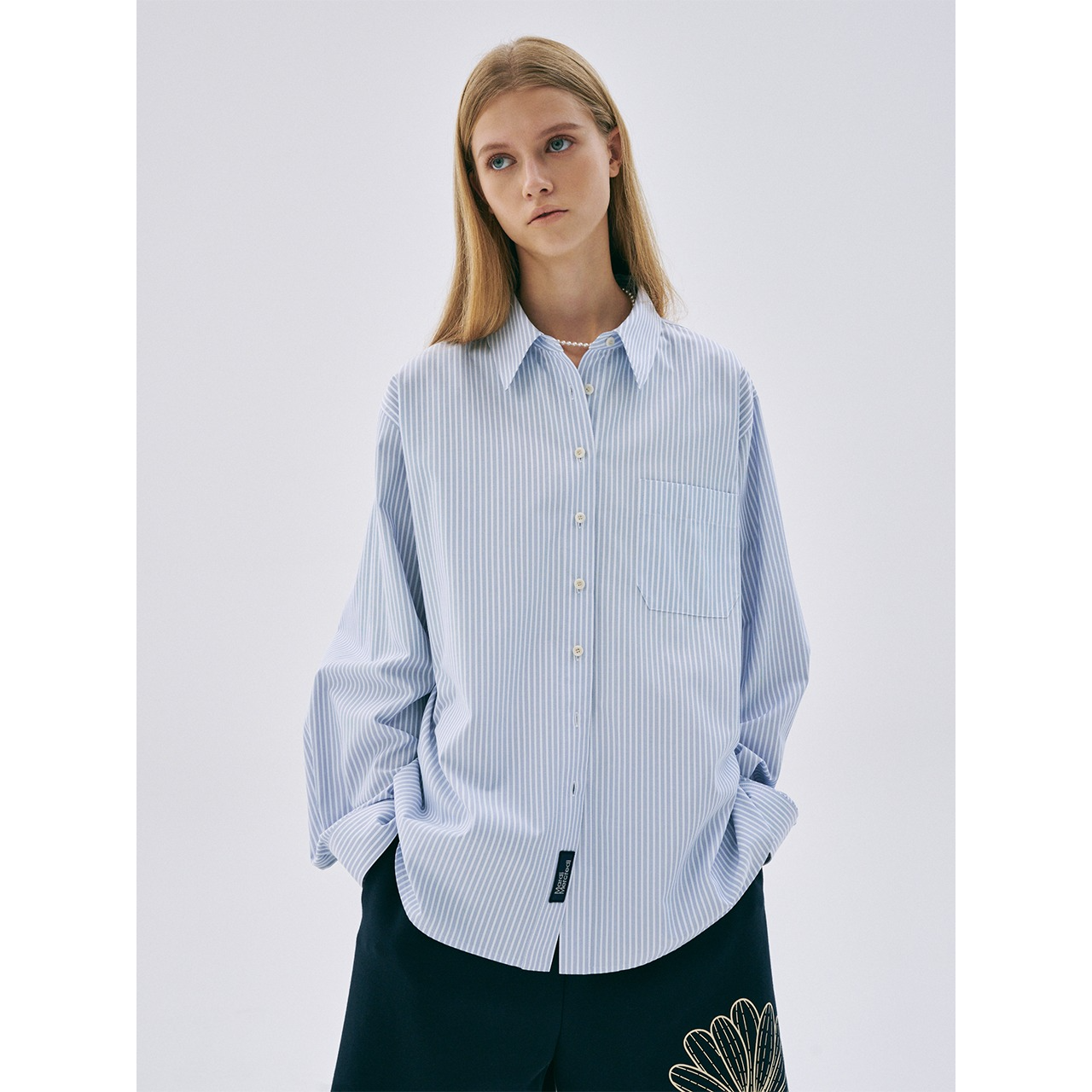 COTTON OVERSIZED SHIRT STRIPE