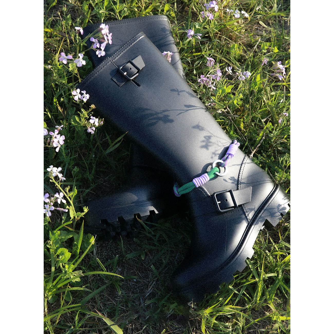 BUCKLE RAIN BOOTS LONG