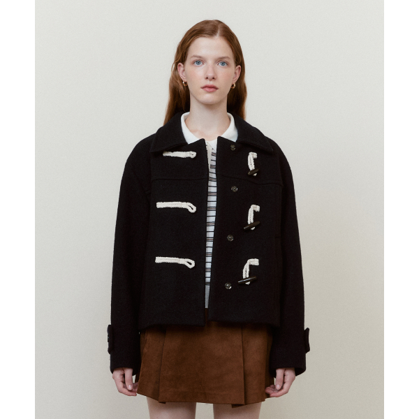 WOOL DUFFLE SHORT COAT