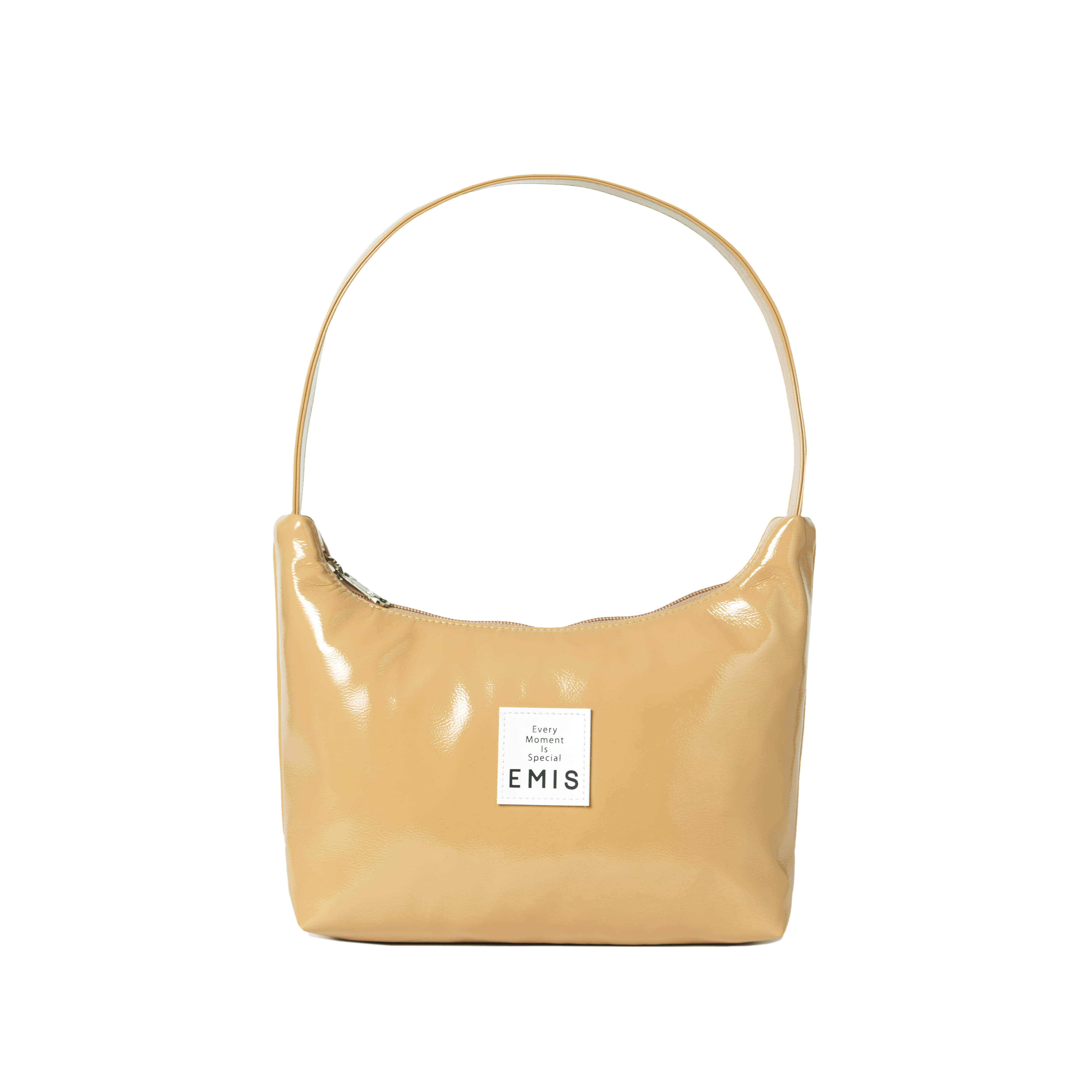 ENAMEL HOBO BAG