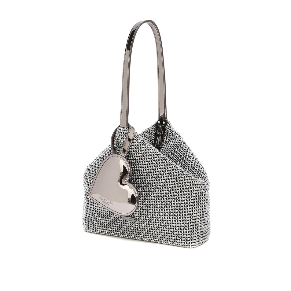 ショルダーバッグ・ポシェット JILLSTUART Heart Stella Cubic Heart Charm Tote Bag S JILL BY JILLSTUART] Heart Stella Cubic Heart Charm Tote Bag