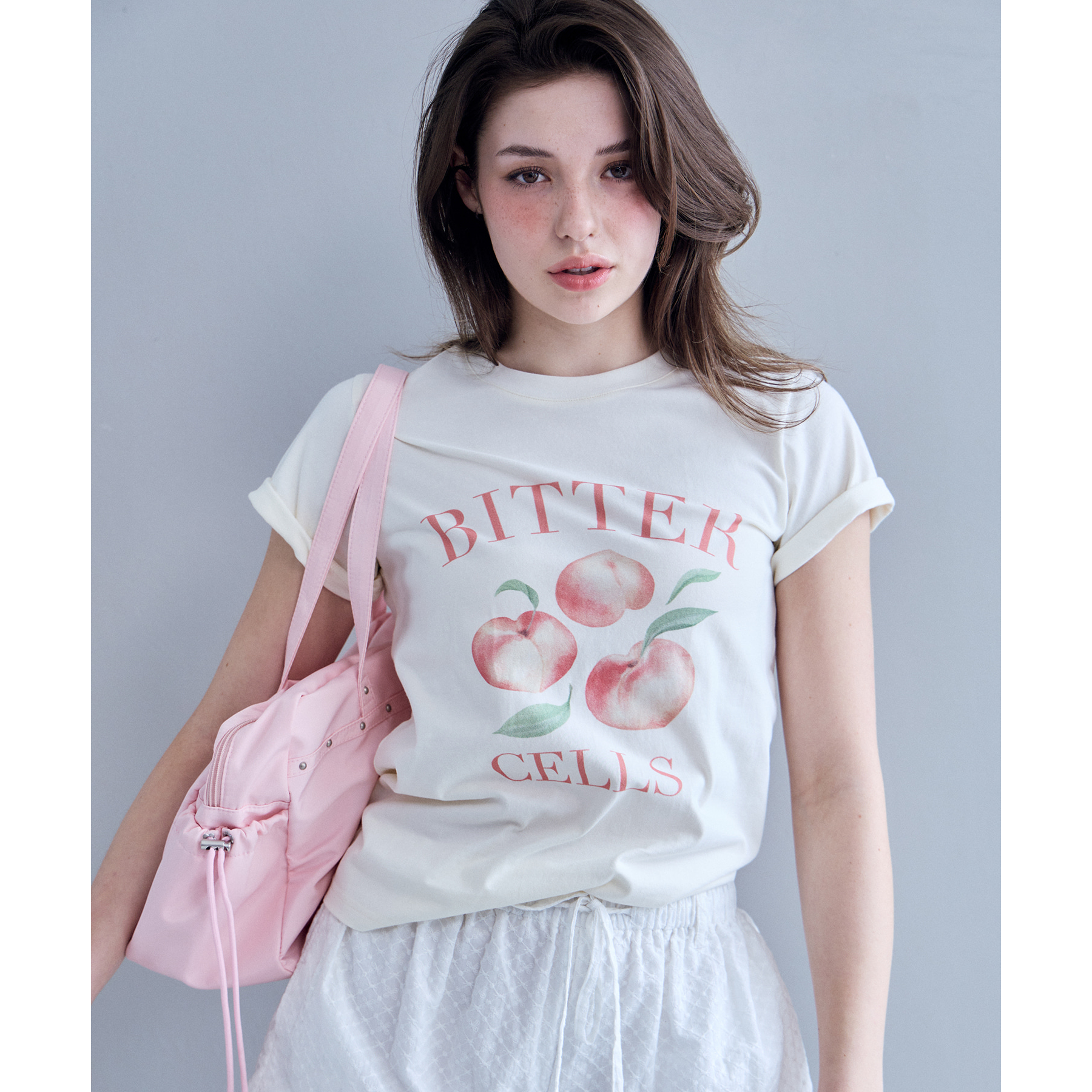 Flat Peach Tee