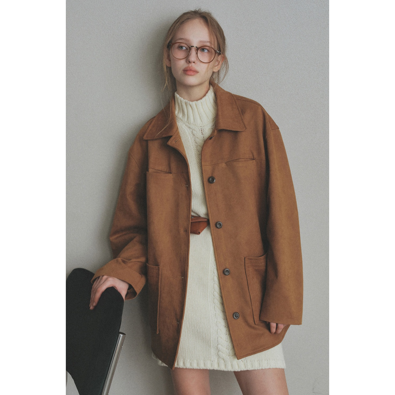 Enter Pocket Buffing Leather Blazer
