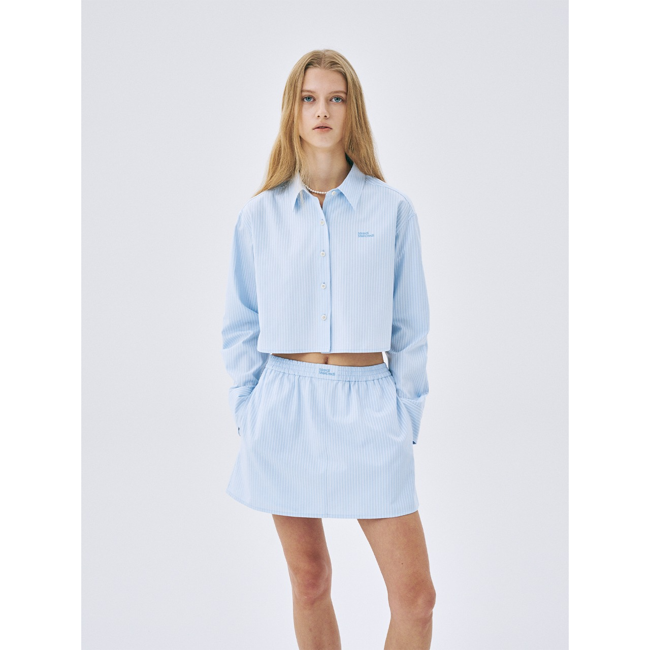 COTTON MINI SKIRT STRIPE