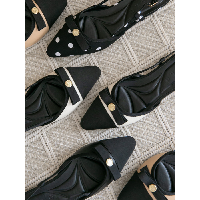 Marigold Ribbon Slingback