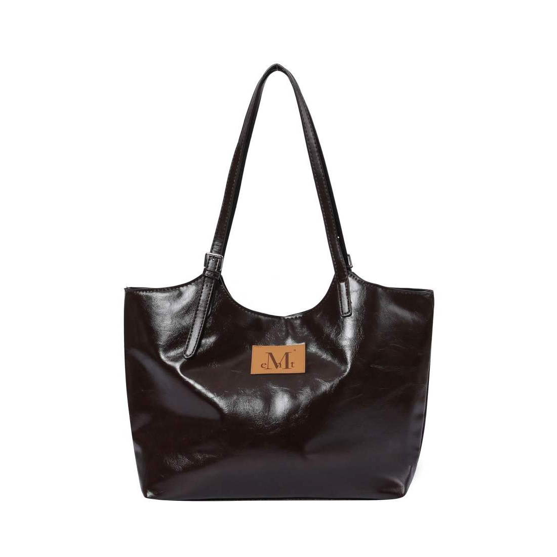 ARMAND FRONT BUCKLE LEATHER SHOULDER BAG UNISEX