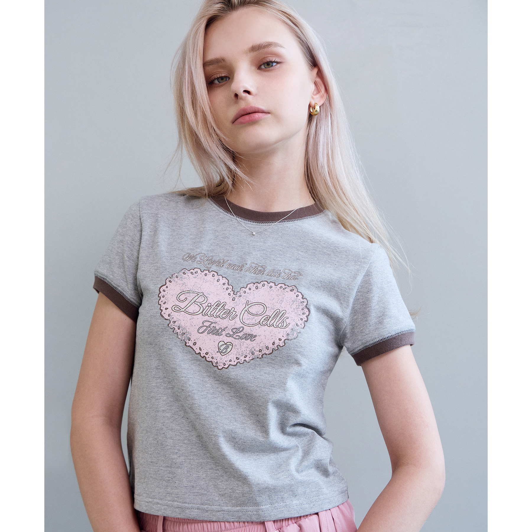Julie Lace Ringer Tee