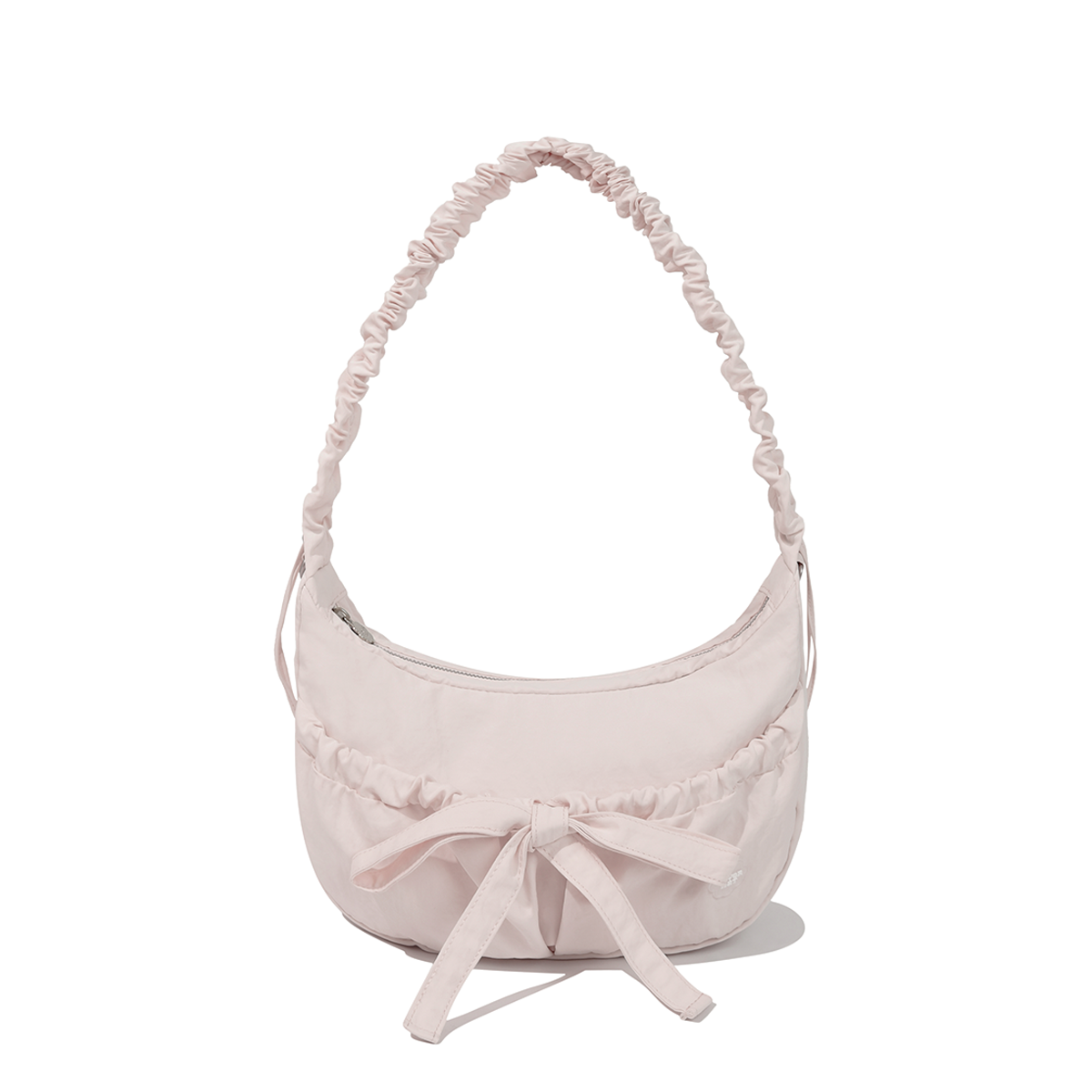 Cloverheart Shirring Medium Nylon Hobo Bag