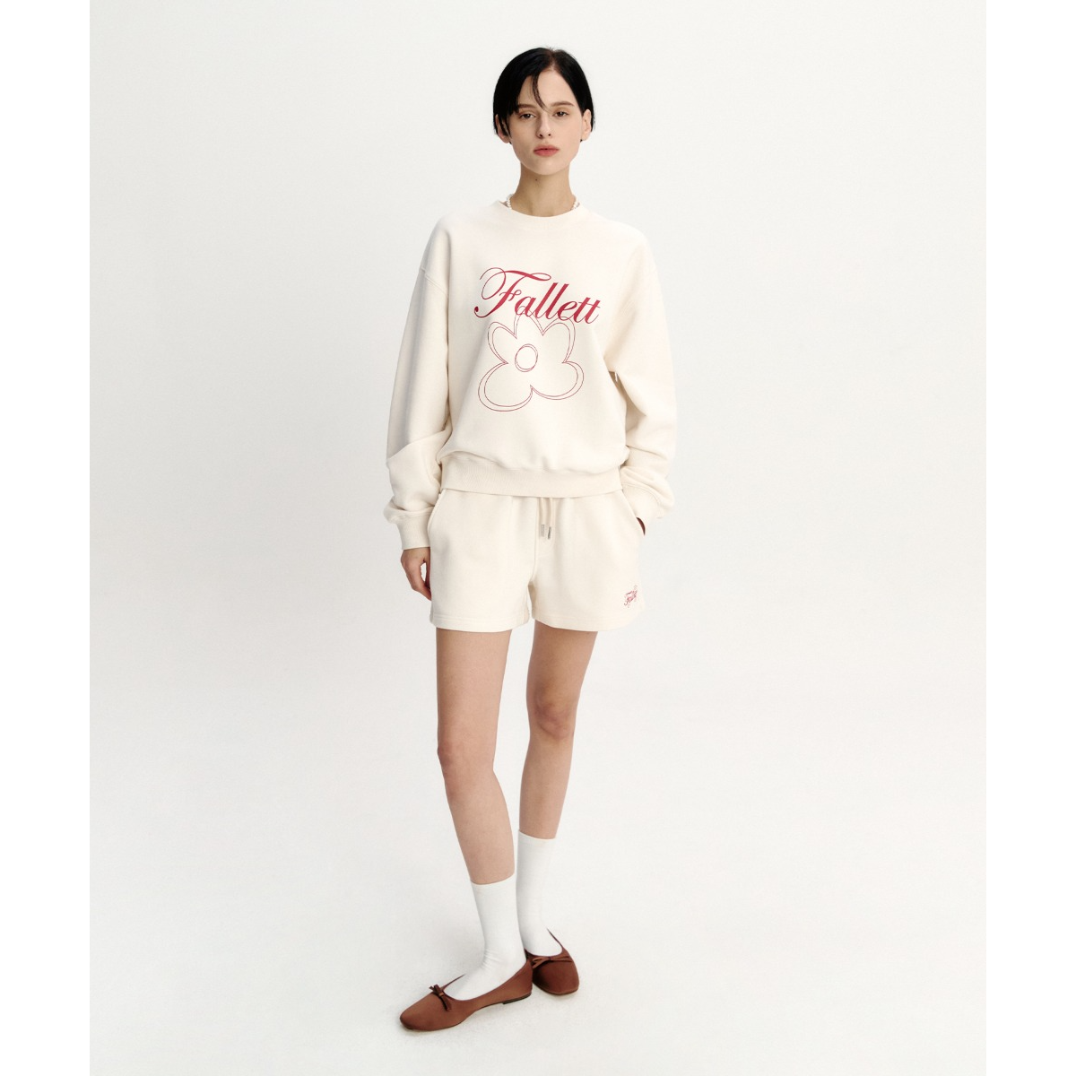 FLOWER DRAWING SWEATSHIRT