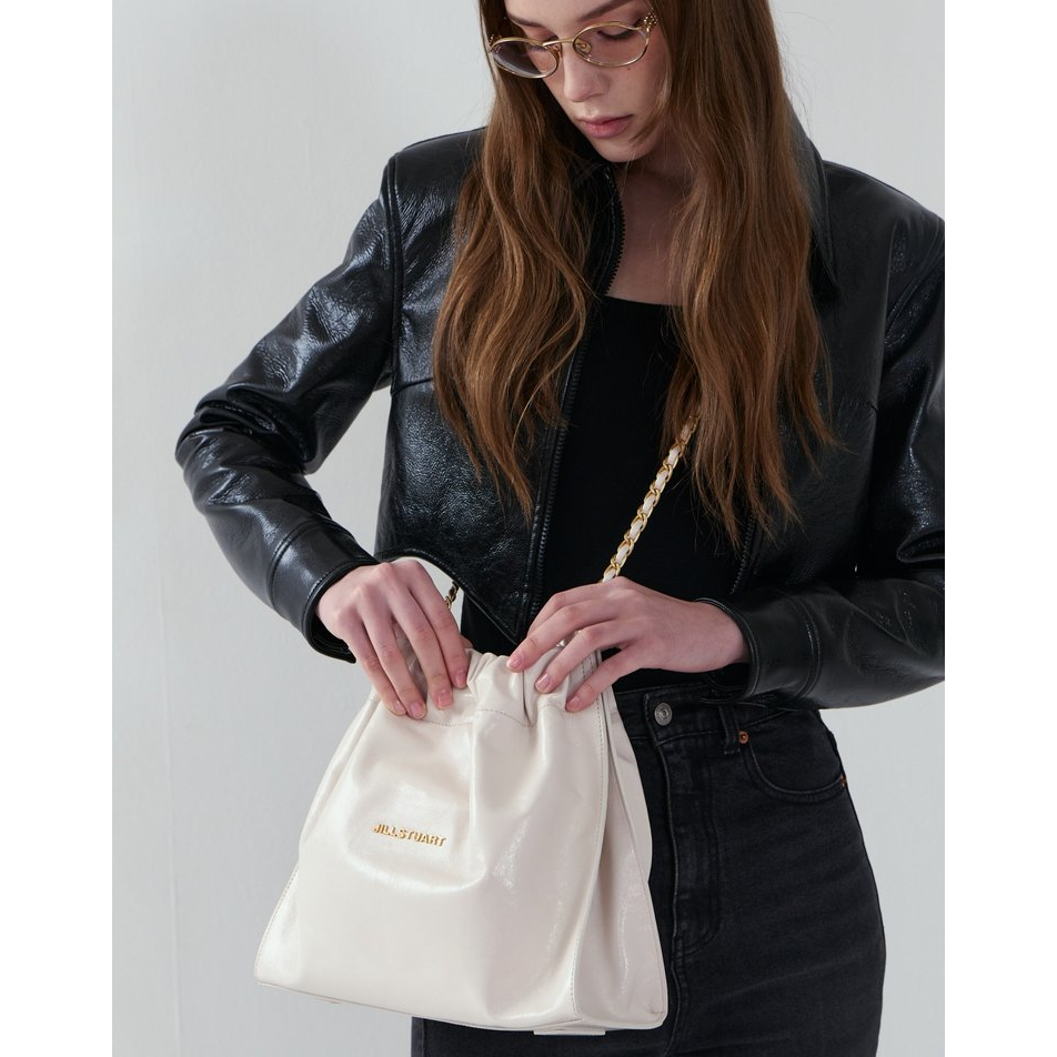 Cocochain] Cowhide Drawstring Chain Shoulder Bag M – HK Buy