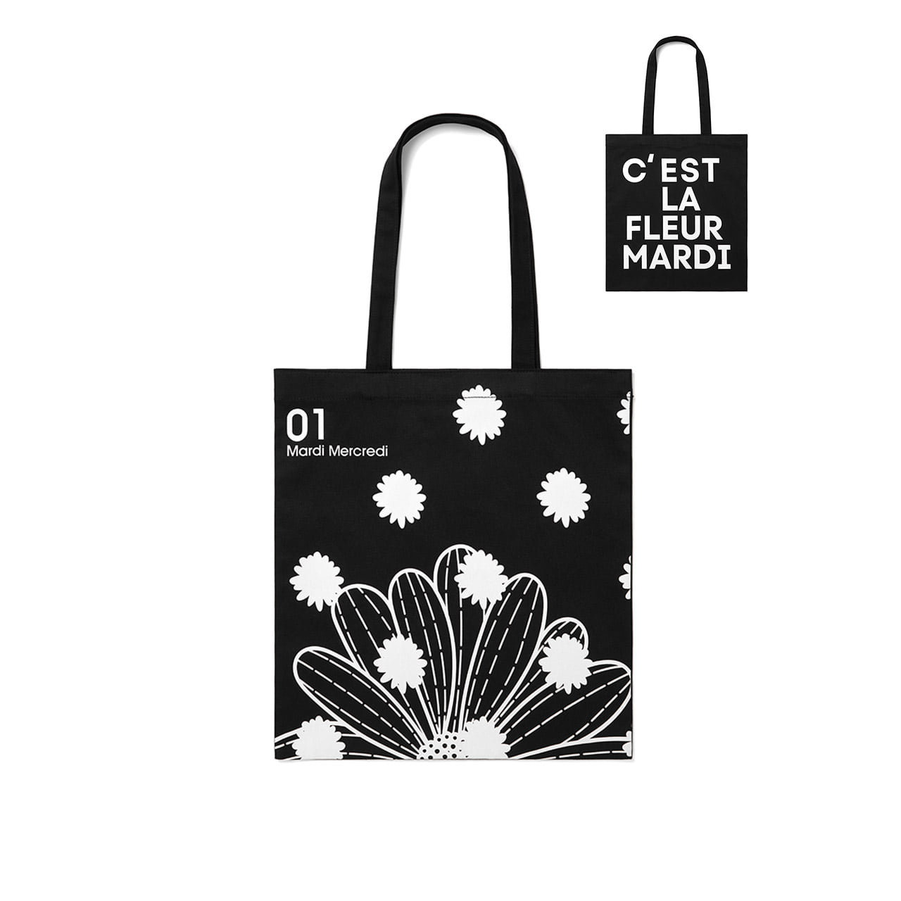 CANVAS BAG FLOWER DOTS