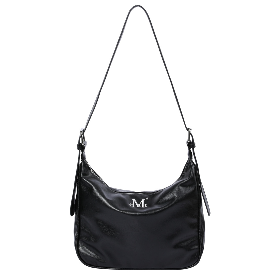 POT DOUBLE WRINKLE LEATHER SHOULDER BAG UNISEX