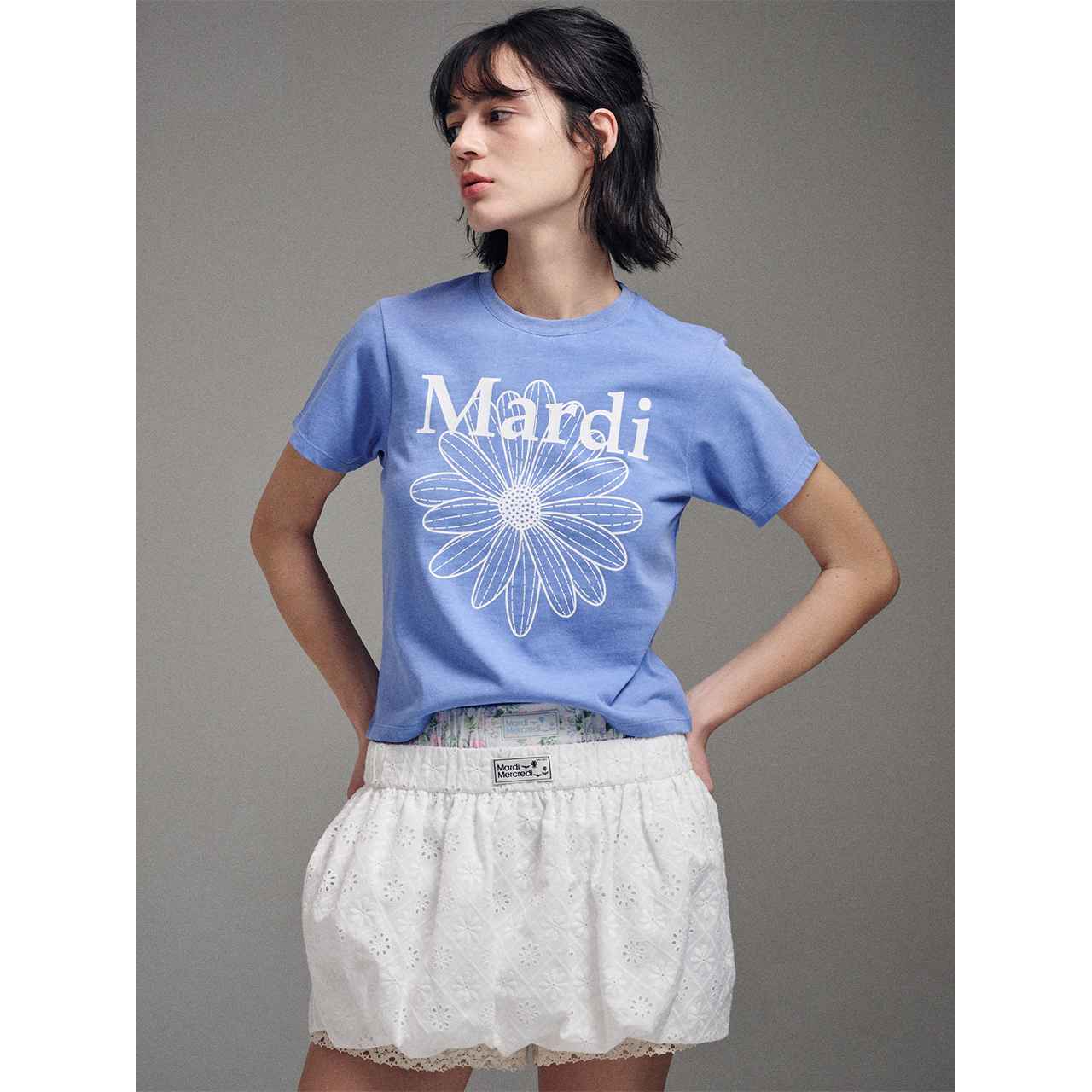 SLIM TSHIRT FLOWERMARDI WASHING