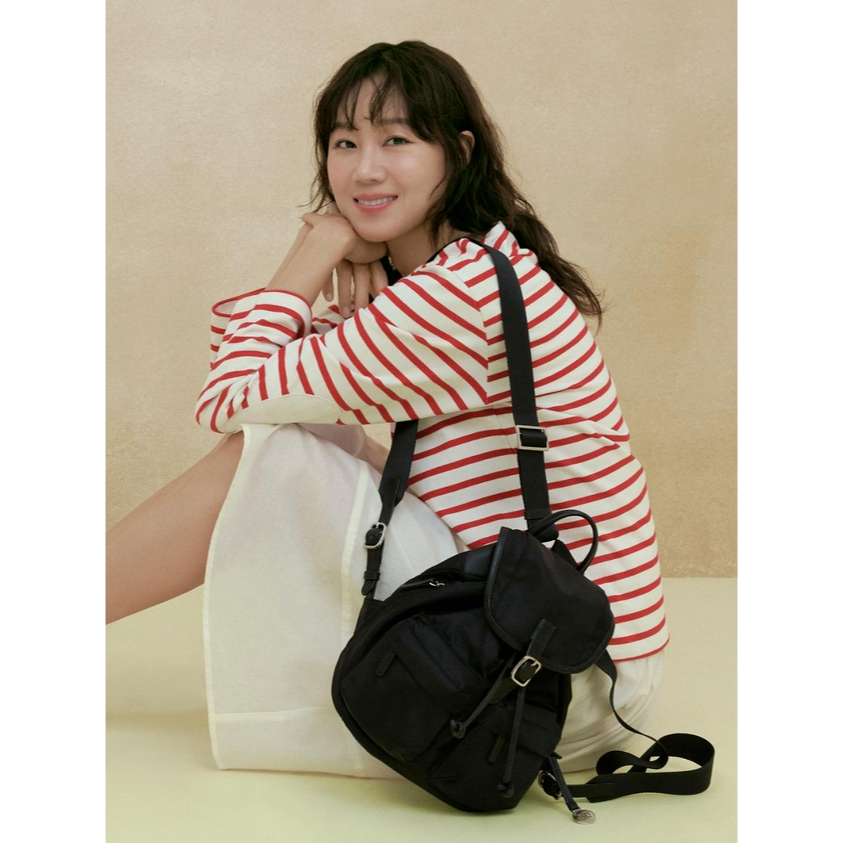 Double Pocket Nylon Backpack (S)