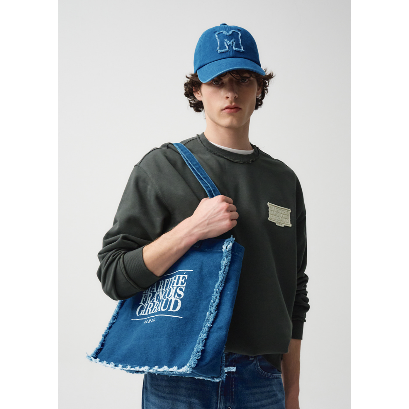 DENIM BIG SHOPPER BAG