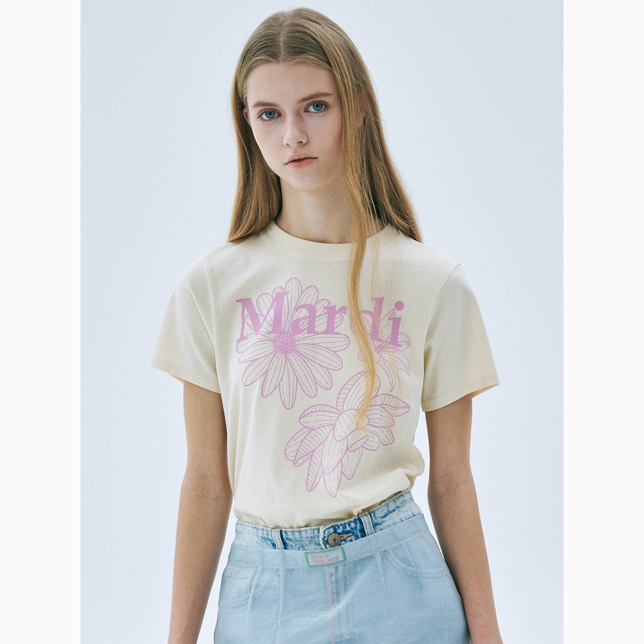 SLIM TSHIRT TRIPLE FLOWER