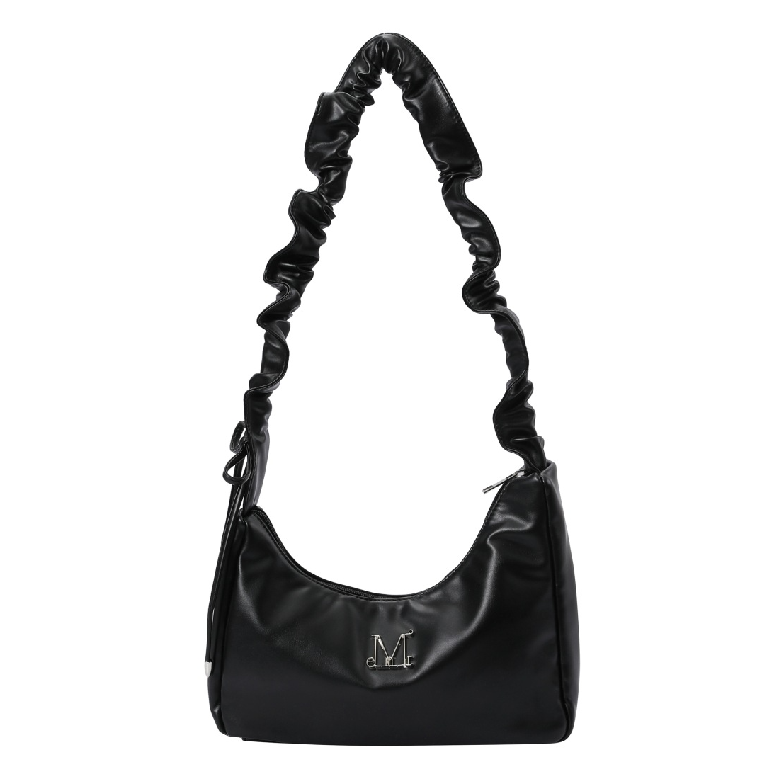 ROUSSEL METAL LOGO SHIRRING CROSS BAG UNISEX