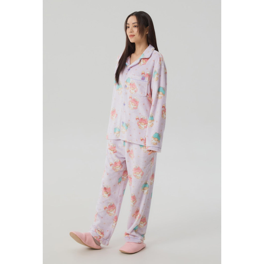 (Sanrio 2025) It's a warm sleep Pajama 長袖珊瑚毛毛睡衣套裝