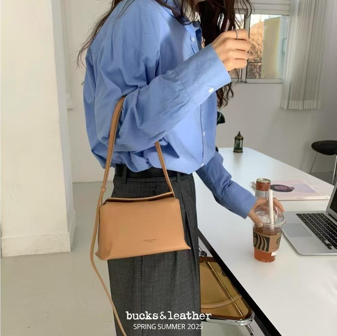 ♥︎bucks&leather♥︎人氣款真皮枕頭款手袋(MINI)