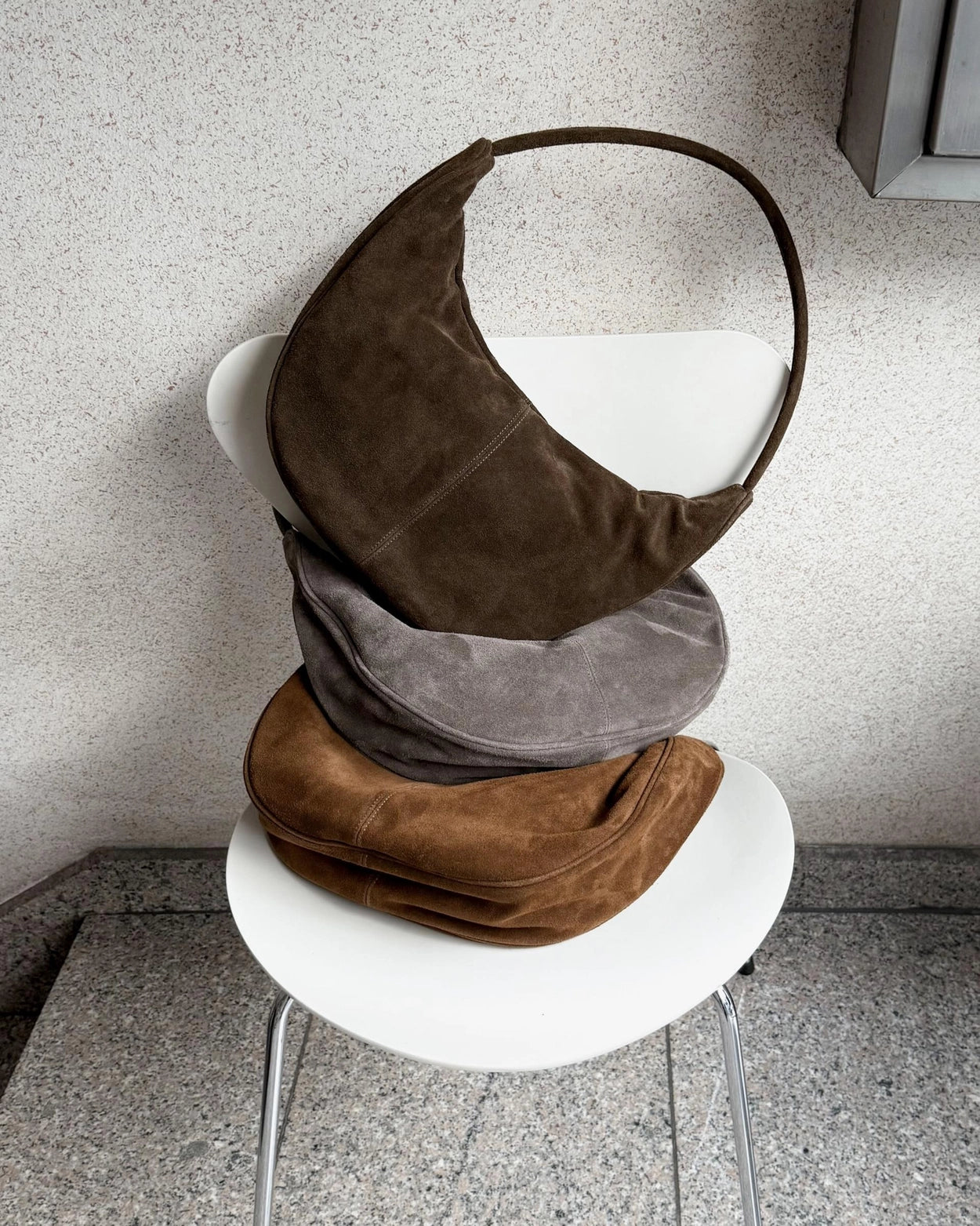 ♥︎bucks&leather♥︎25FW 真皮單肩餃子包 (大號)
