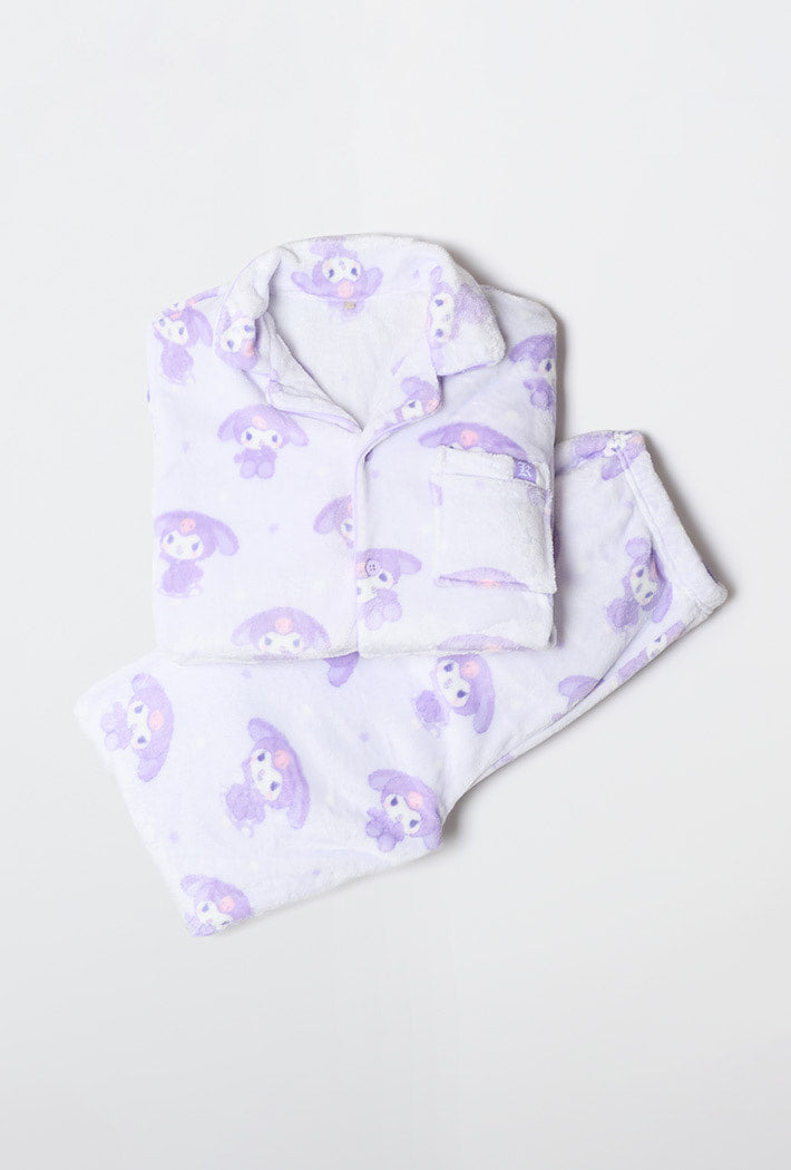 (Sanrio 2025) It's a warm sleep Pajama 長袖珊瑚毛毛睡衣套裝