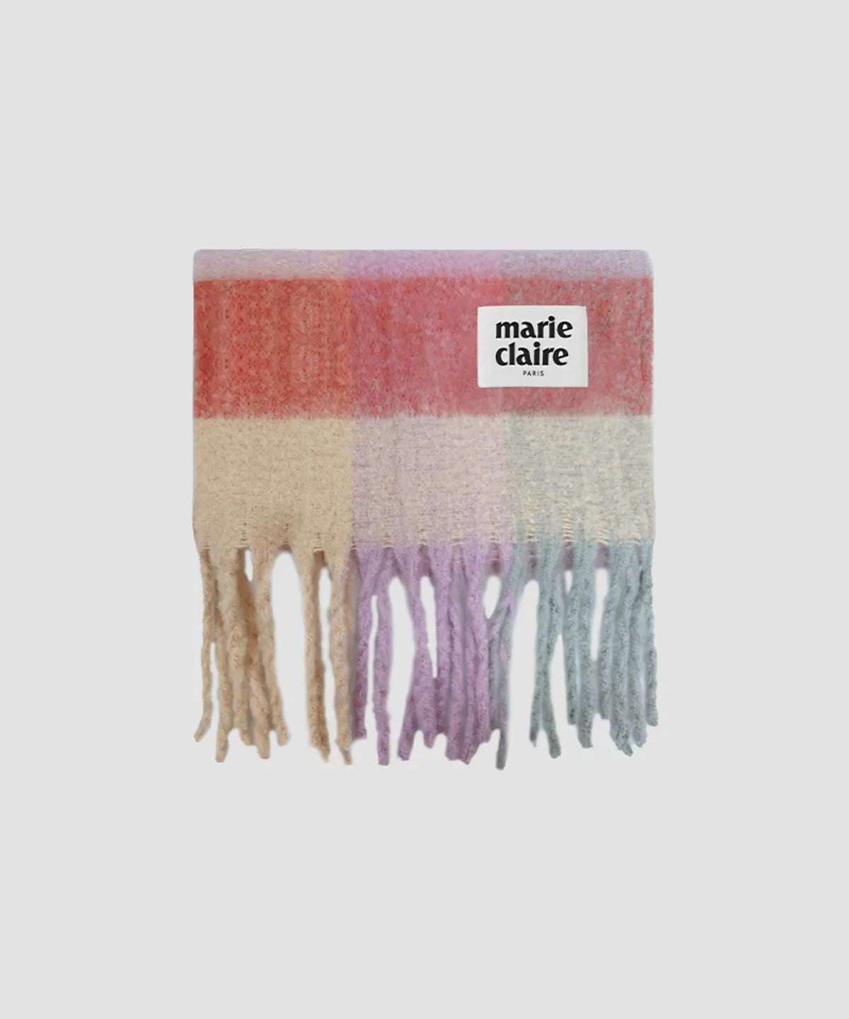 [2025」Cotton candy check muffler
