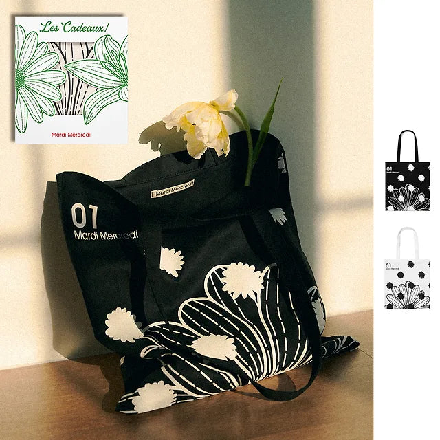 CANVAS BAG FLOWER DOTS