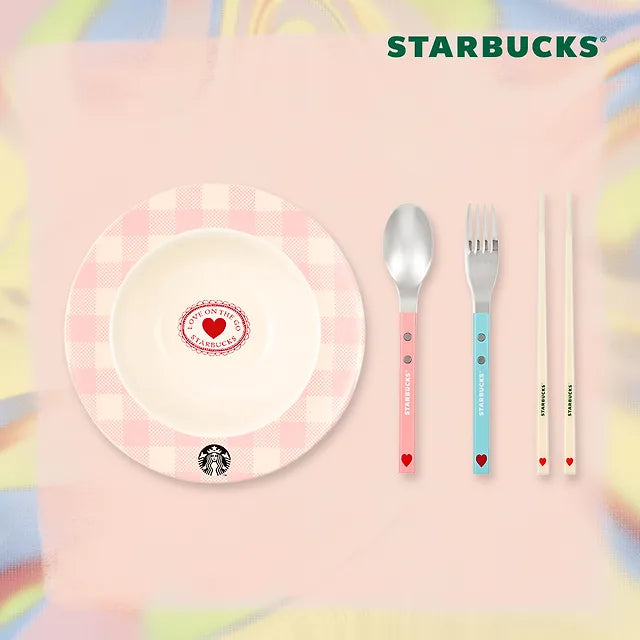 Dear Love Bowl and Cutlery Set