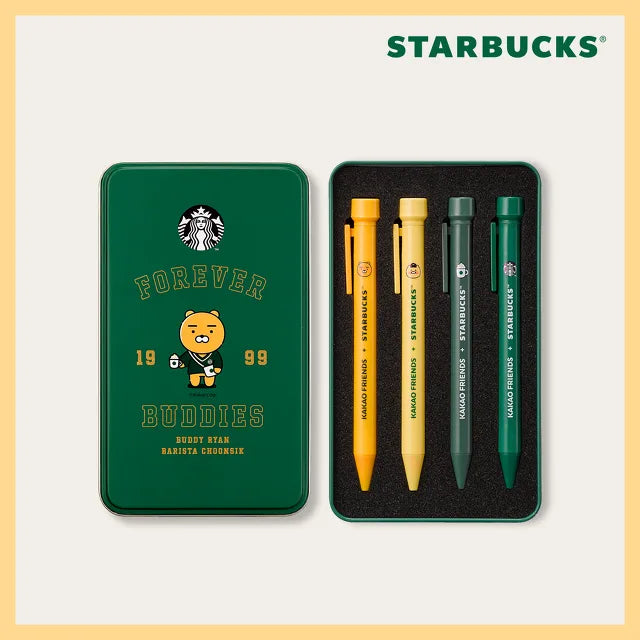 My Buddy Ryan & Choonsik Ballpoint Pen Set (4P)