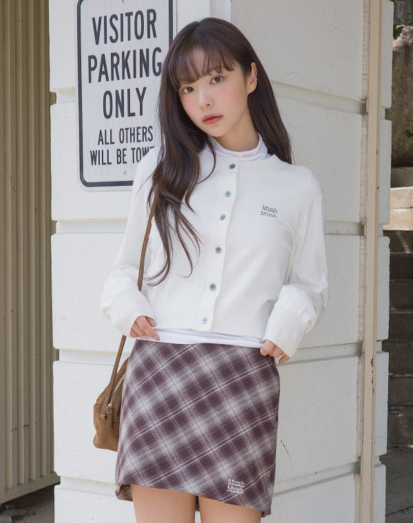 Cozy round knit cardigan