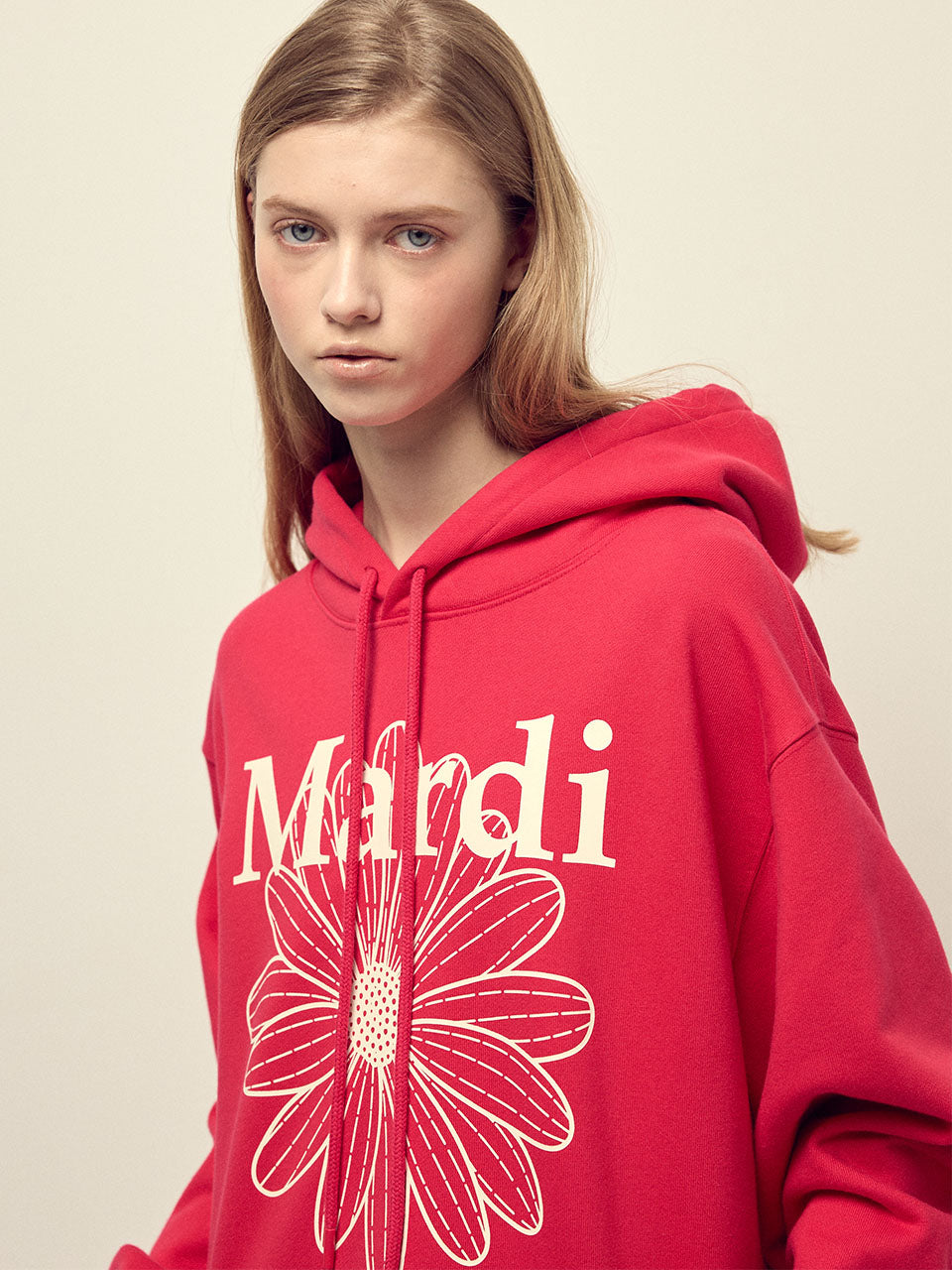 OVERSIZED HOODY FLOWERMARDI