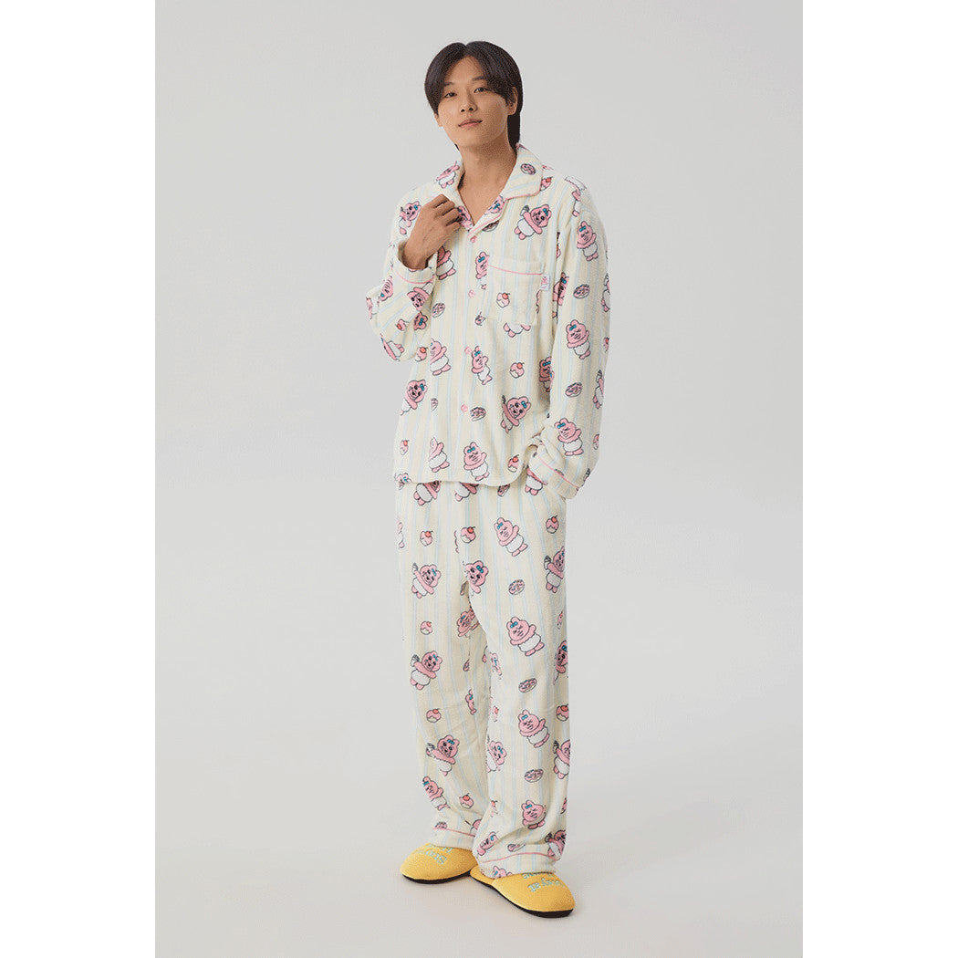 (Opanchu Usagi 2025) Opanchu Usagi Sleep Pajama 長袖珊瑚毛毛睡衣套裝