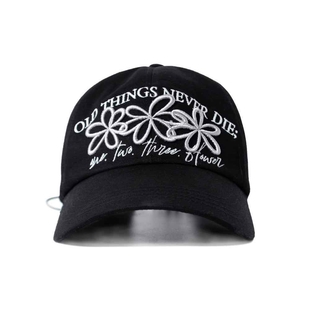 ONE, TWO, THREE, FLOWER KNOT CAP