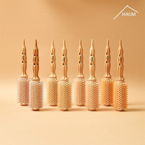 Haum Sole Plate Medium Root Volume Dry Roll Comb Brush