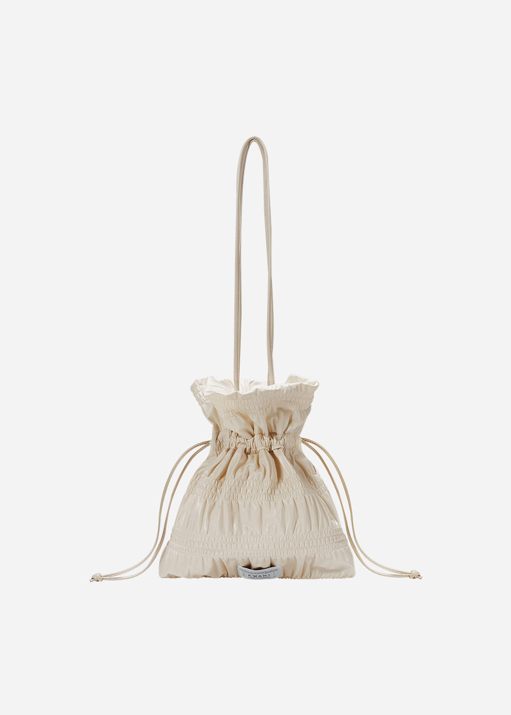 Crinkle Shoulder Bag Warm Ivory